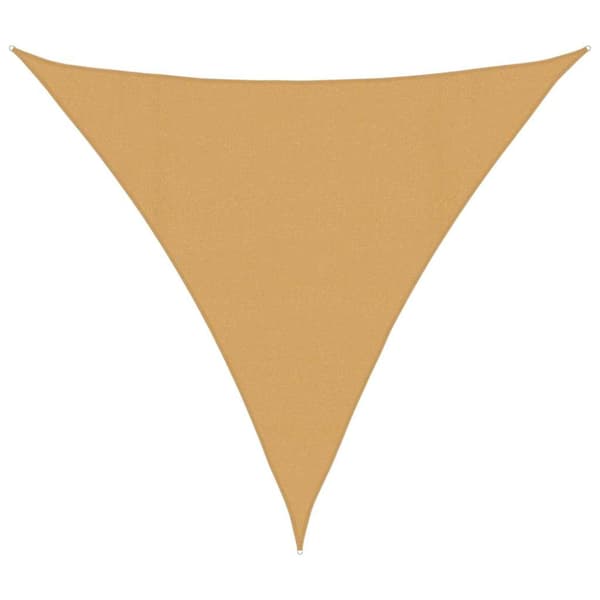 Solsegel 160 g/m² triangulär sand 4,5x4,5x4,5 m HDPE