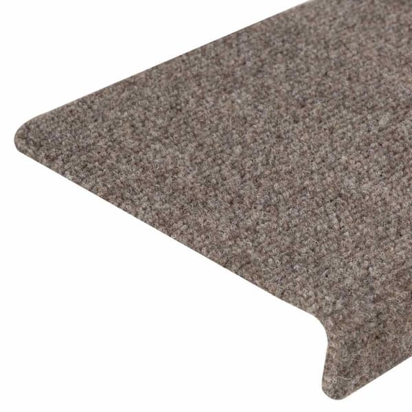 Trappmattor självhäftande 30 st 65x21x4 cm beige rektangulär kant