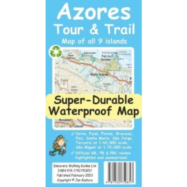 Azores Tour & Trail Super-Durable Map (2nd edition)