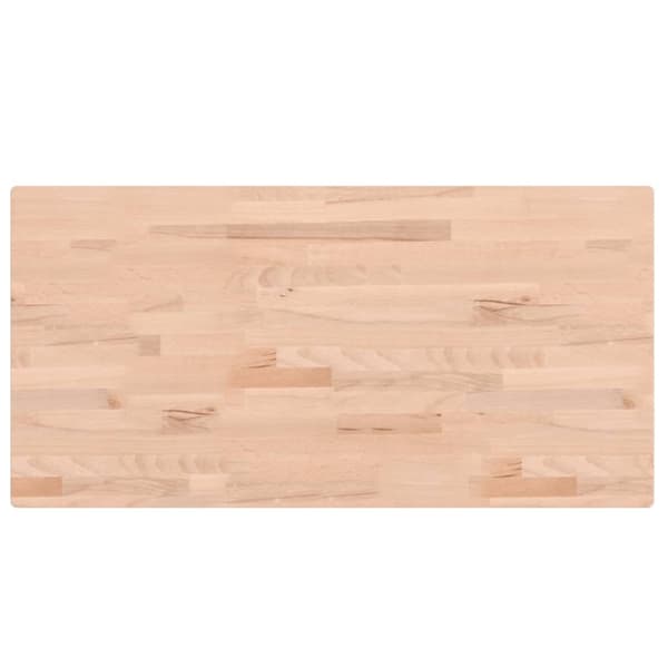 Bordsskiva 100x50x4 cm rektangulär massivt bokträ