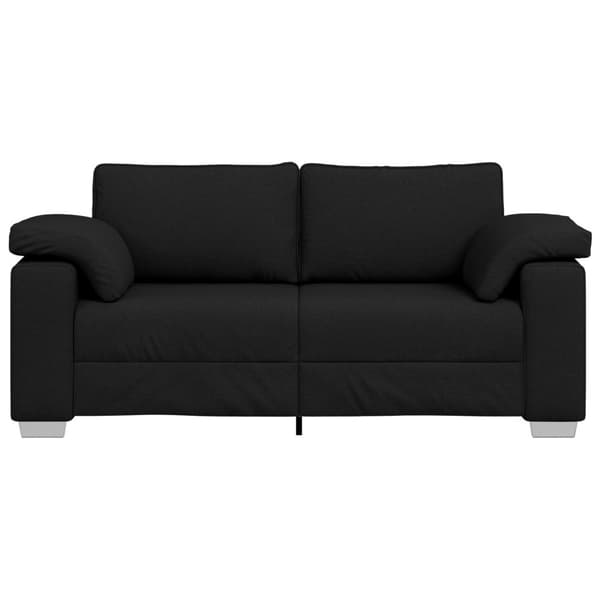 Tvåsitssoffa Svart 180 cm tyg