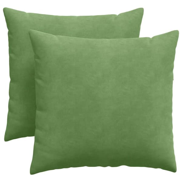 Sofakuddar 2 pcs Ljusgrön 45 x 45 cm Kordread tyg