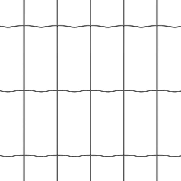 Stängsel med stolpe Grå 1 x 10 m Stål och PVC