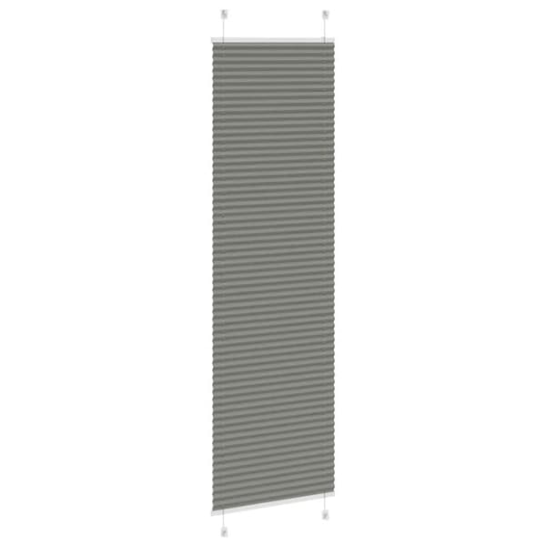 Plisserad persienn antracit 55x200cm tyg bredd 54,4cm polyester