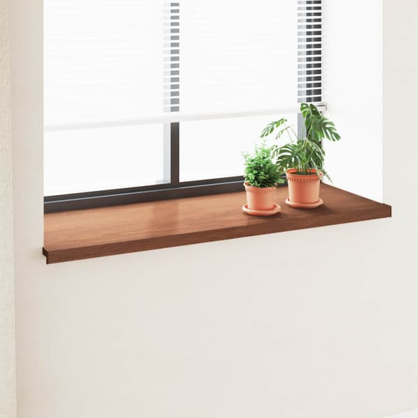 Fönsterbräda Brun trä 120 x 50 x 4,5 cm PVC