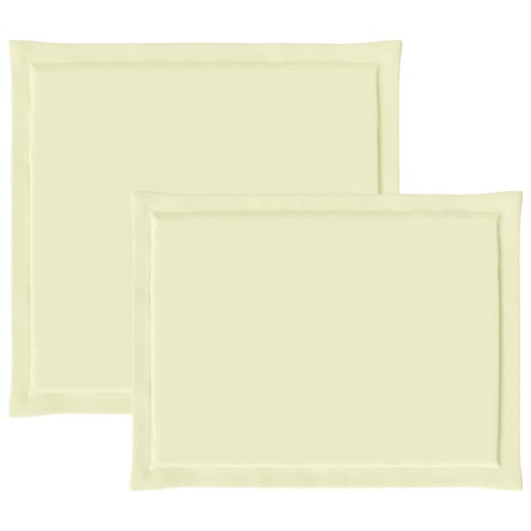 Sitt- och Ryggkuddar 2 pcs Gräddvit 47 x 45 x 2 cm Polyester
