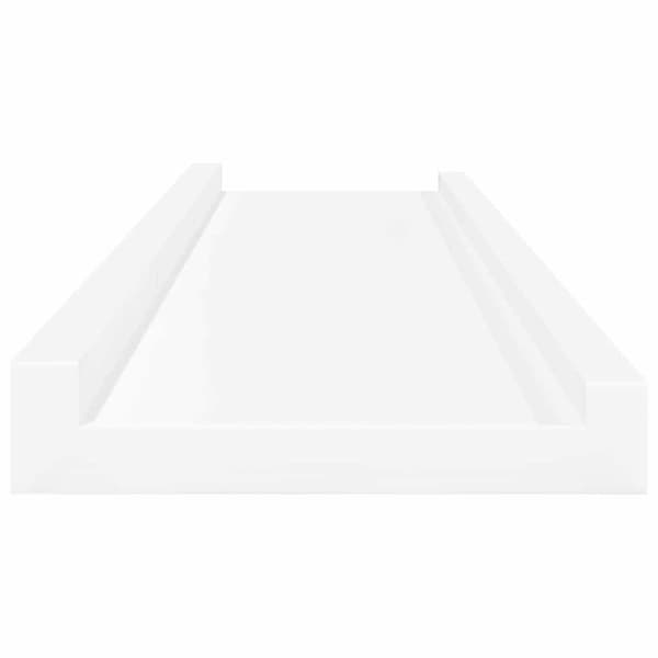 Tavellist 2 st vit 80x9x3 cm MDF