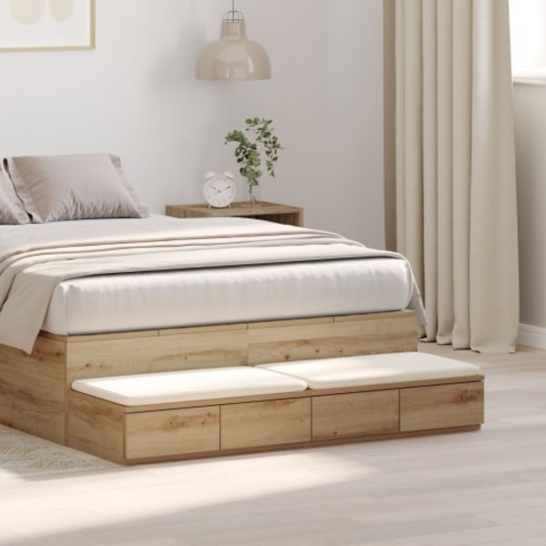 Sänglådor artisan ek 120x36,5x16,5 cm konstruerat trä