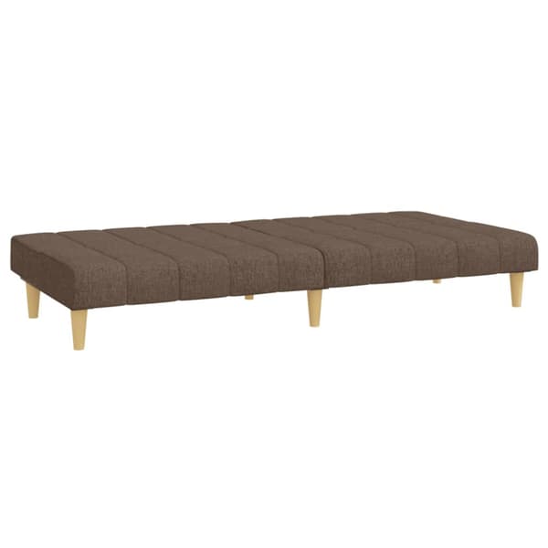 Bäddsoffa 2-sits taupe tyg