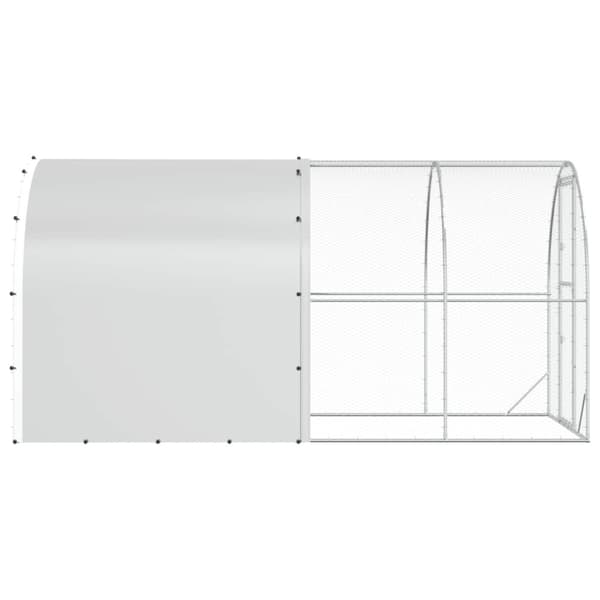 Hönsgård Silver 400 x 200 x 200 cm Galvaniserat stål