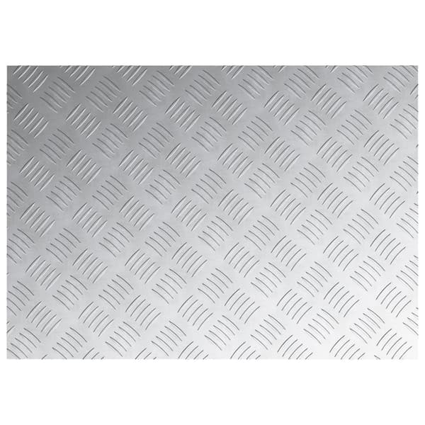 Trappsteg Rektangulär 4 pcs Silver 70 x 50 cm Aluminium