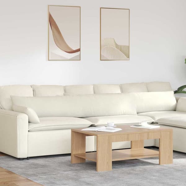 Sofakuddar 2 pcs Kräm 200 x 40 cm Kordread tyg