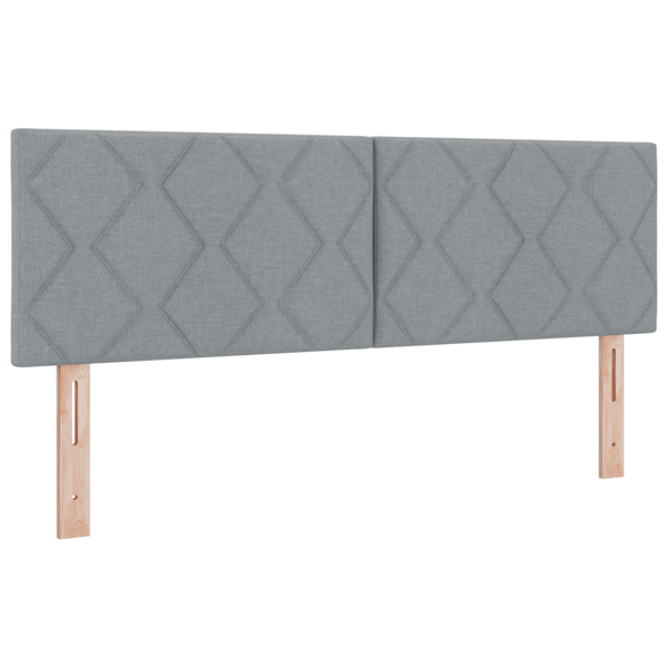 LED huvuddyna Ljusgrå 144 cm tyg