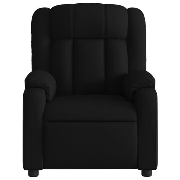 Massagefåtölj svart tyg
