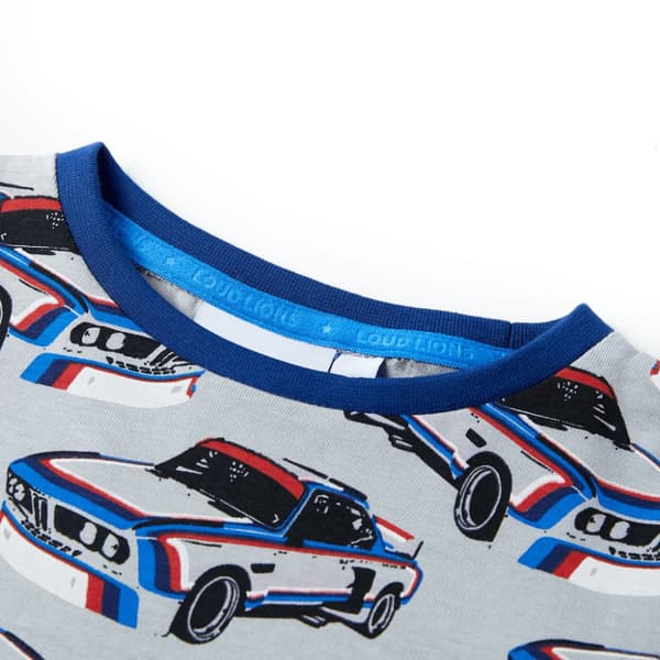 Barnpyjamas med korta ärmar för barn grå 104