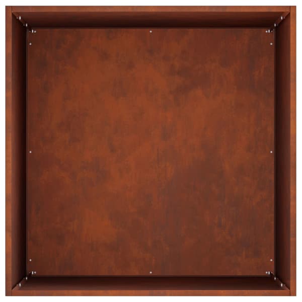Trädgårdsplanterare 2 st Rostig 50 x 50 x 75 cm