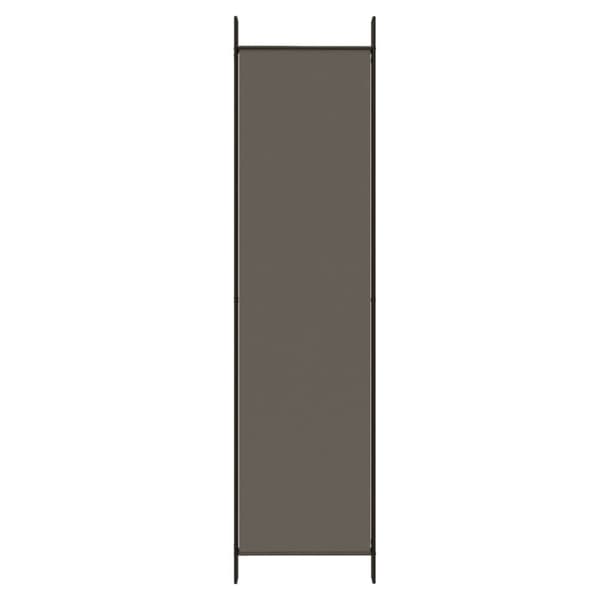 Rumsavdelare 5 paneler antracit 250x200 cm tyg
