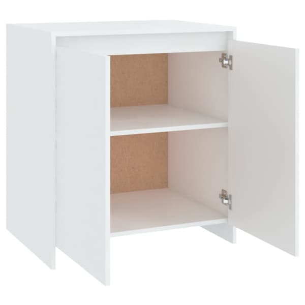Skänk vit 70x41x75 cm konstruerat trä