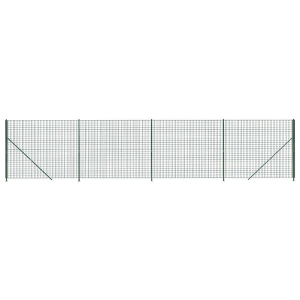 Stängsel med stolpsko grön 1,4x10 m