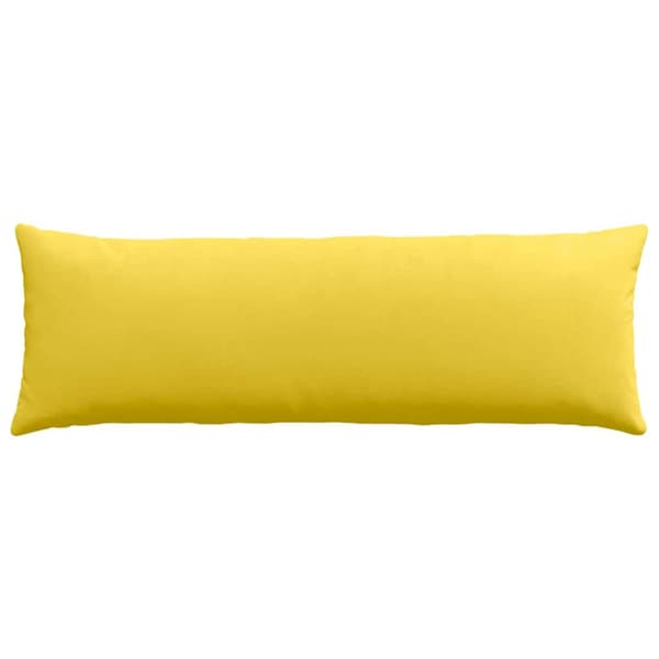 Sofakuddar 2 pcs Ljusgul 120 x 40 cm tyg