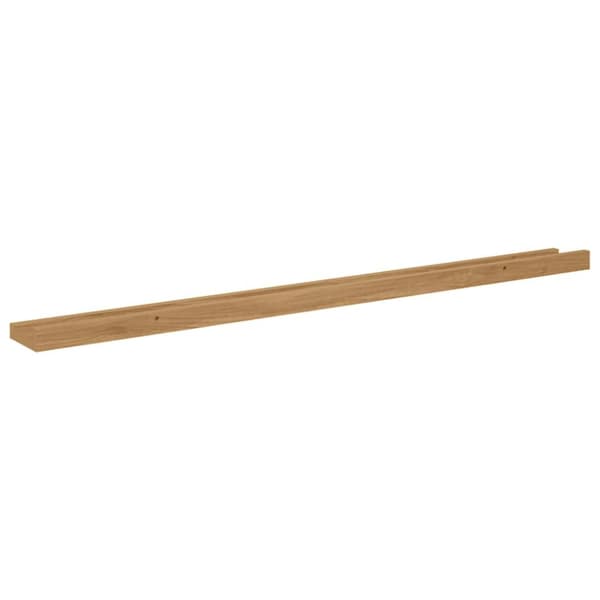 Vägg hylla Väggmonterat 4 st Brun 100 x 9 x 3 cm