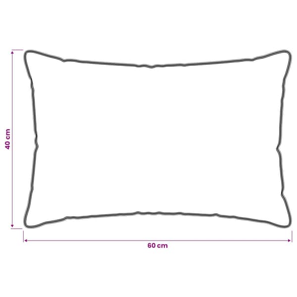 Kudde Vit 40 x 60 cm Bambufiber