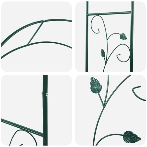 Trädgårdsbåge Blommor Grön 115 x 37 x 231 cm