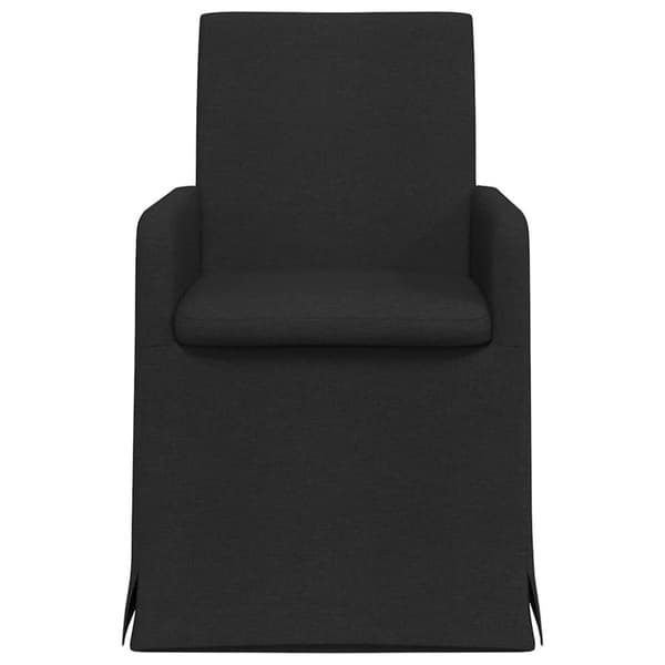 Matstolar 2 pcs Svart 57 x 67 x 95 cm tyg