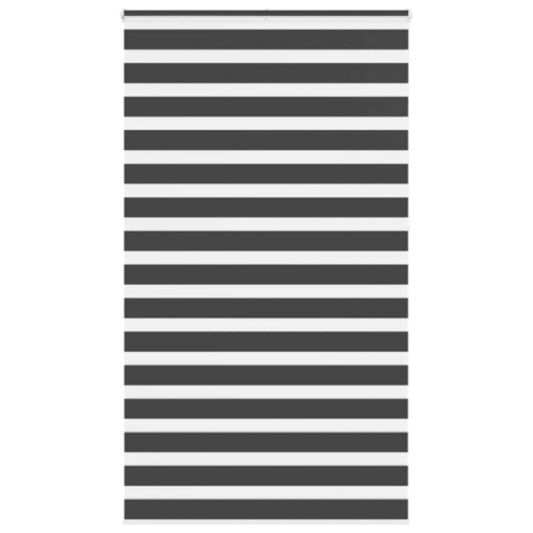 Rullgardin zebra svart 120x230 cm tyg bredd 115,9 cm polyester