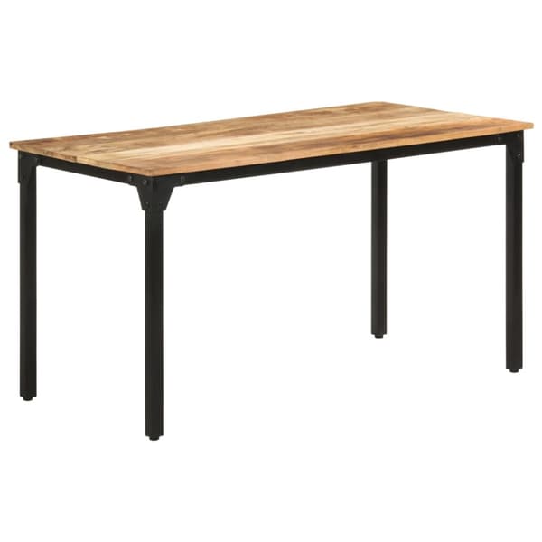 Matbord 140x70x76 cm grovt mangoträ