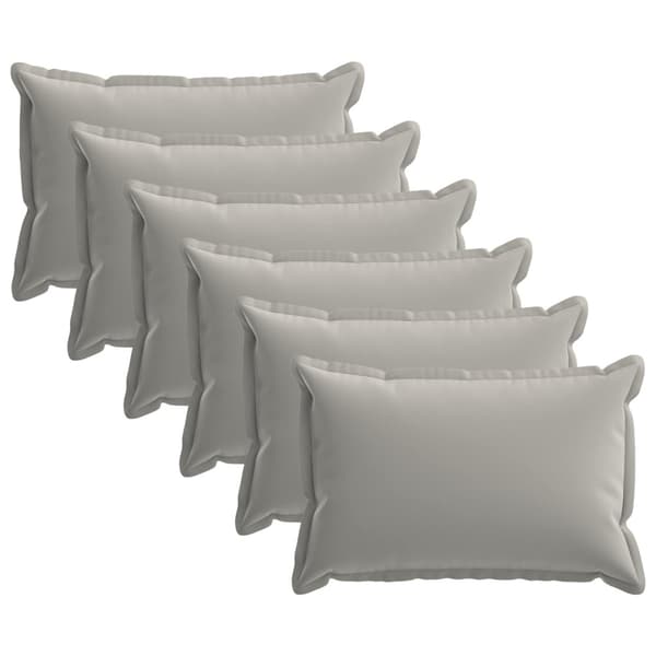 Kudde med kudde HOUTEN 6 st Grå Polyester