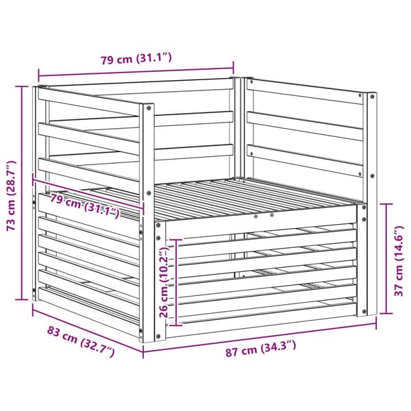2 Stycke Sofa med armstöd Naturfärg