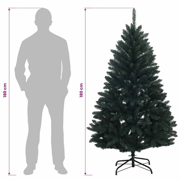 Plast Hingad Julgran 180 cm 300 LED-lampor Varmvit
