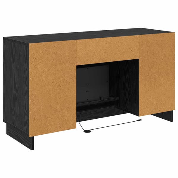 Elektrisk eldstad Svart ek 100 x 33 x 55 cm Konstruerat trä