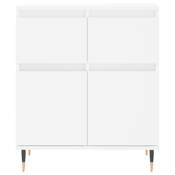 Byrå vit 60x35x70 cm konstruerat trä