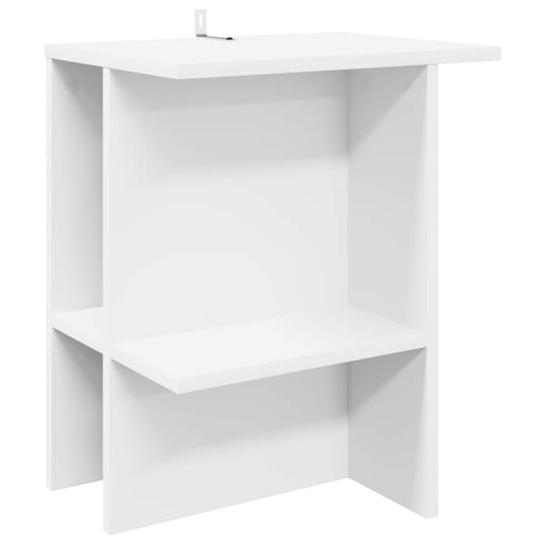 Kaffeebord 2 pcs Vit 40 x 30 x 49 cm Konstruerat trä