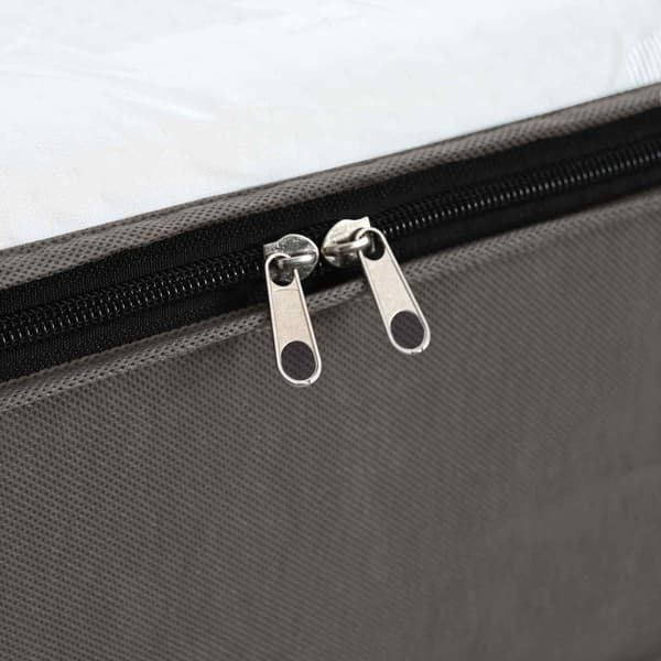 Förvaringslåda med transparent toppfönster 6 pcs Grå