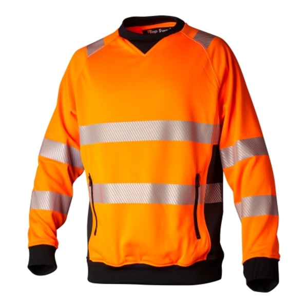 132 Sweatshirt Fluorescent orange/black Unisex