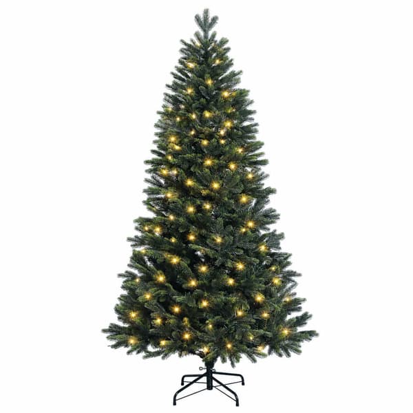 Plast Hingad Julgran 210 cm 300 LED-lampor Varmvit