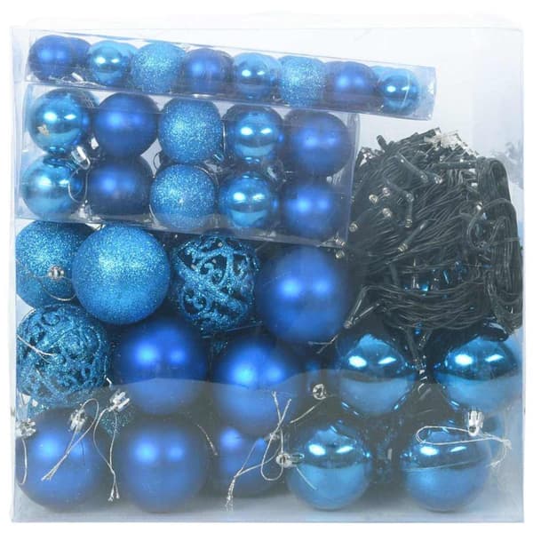 Julprydnad Set med 300 LED-lampor 120 pcs Blå Plast