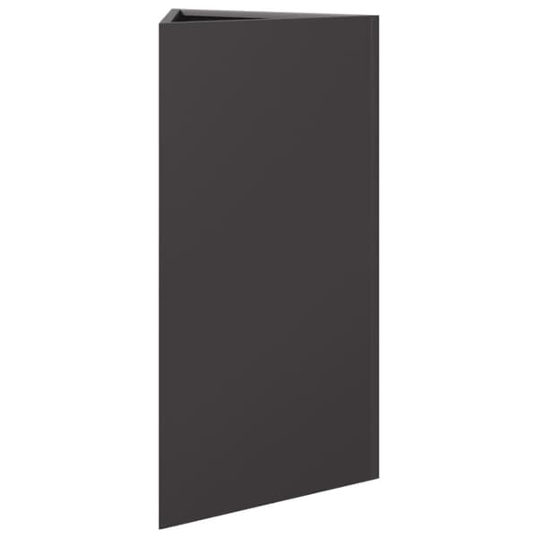 Odlingslådor 2 st svart triangulär 40x34,5x75 cm stål