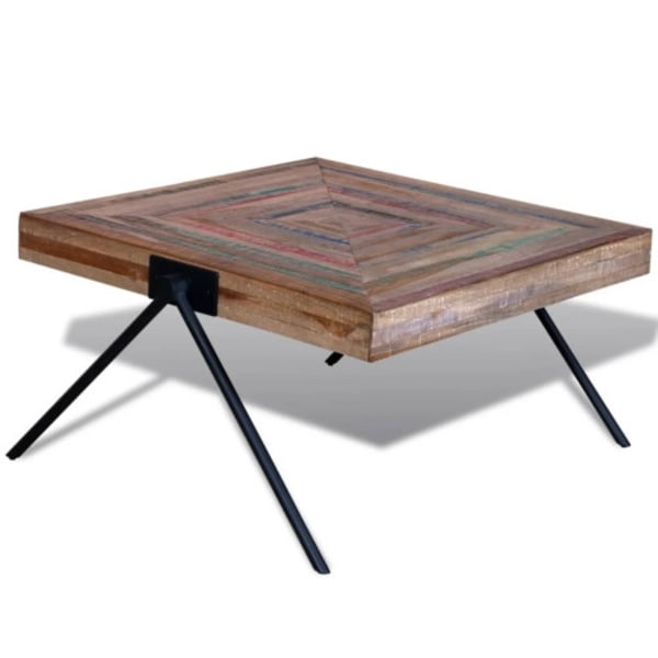 Soffbord med V-formade ben återvunnen teak