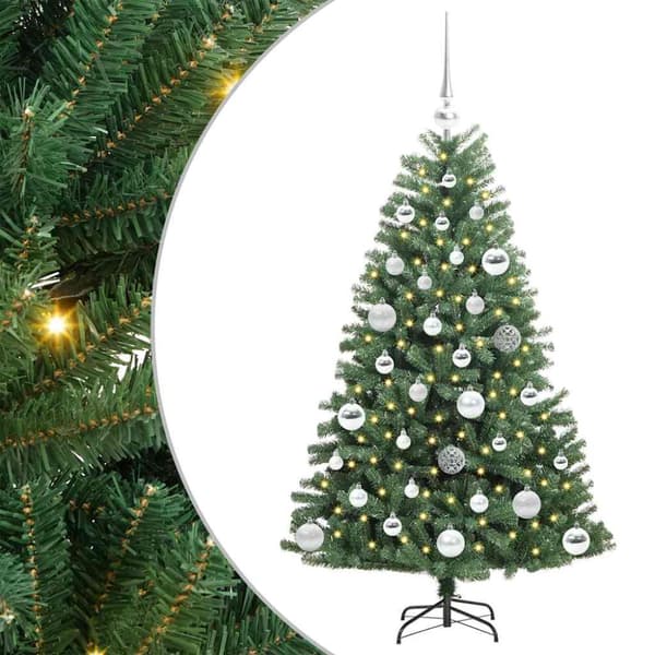 Plast Hingad Julgran Grön 120 cm PVC och metall
