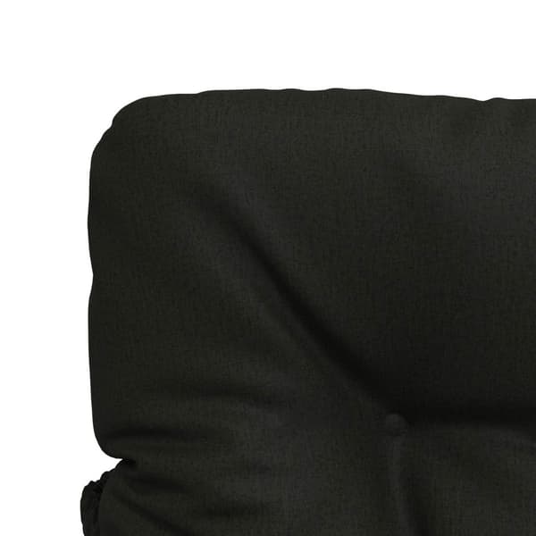 2-delade Höga Ryggstolsdynor VIANEN 2 st 100% Polyester Svart