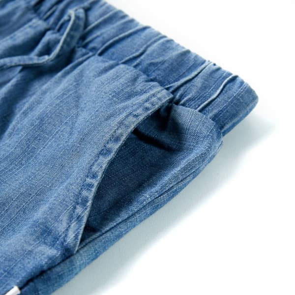 Barnshorts denimblå 128