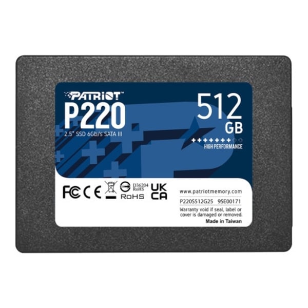 Patriot P220 - SSD - 512 GB - SATA 3Gb/s