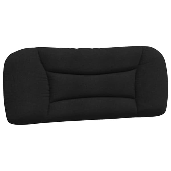 Bed Frame with LED without Mattress "Hvar" Black 100x200 cm Fabric