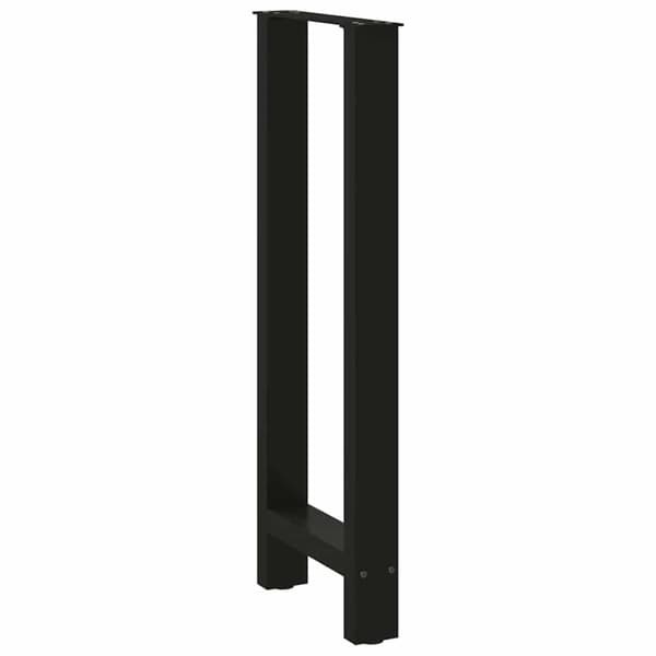 Barbordsben svarta 2 st 50x(100-101) cm stål