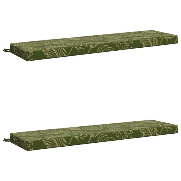 2-delade Bänk Kuddar SOEST 2 st 100% Polyester Bladdesign