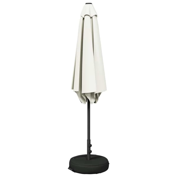 Trädgårdsparasol 270 x 270 cm Polyester Rektangulär Gräddvit